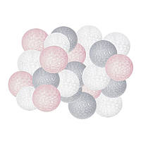 Гирлянда на батарейках Cotton Balls Springos CL0061, 6 м 30 LED, Warm White, Land of Toys