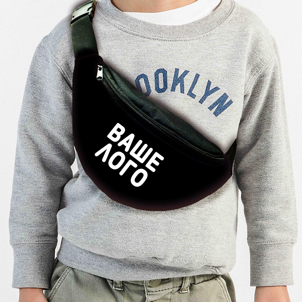 Сумка-бананка з Вашим логотипом ,32х15см,під замовлення оптом,сумка через плече (0301), фото 1