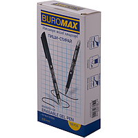 Ручка гелева Buromax "Пиши-Стирай" ERASE SLIM, 0.5 мм, чорне чорнило (BM.8300-02)