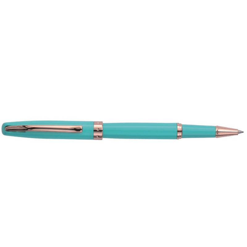 Ручка-ролер Regal з глянсовим лакованим корпусом бірюзового кольору в подарунковому футлярі Чорна (R38223.L.R)
