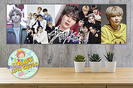 Плакат "Стрей Кідс / Stray Kids" k-pop к-поп 30х90 см для Кенді Бару-