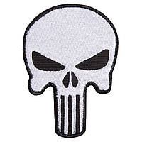 Шеврон нашивка на липучці Череп Каратель Punisher 6,5х9 см 800029624