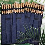 Набір шампурів із нержавіючої сталі з дерев'яними ручками 6шт, фото 7