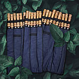 Набір шампурів із нержавіючої сталі з дерев'яними ручками 6шт, фото 8