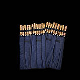 Набір шампурів із нержавіючої сталі з дерев'яними ручками 6шт, фото 6