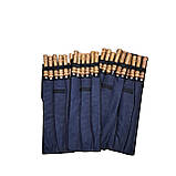 Набір шампурів із нержавіючої сталі з дерев'яними ручками 6шт, фото 9