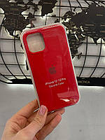 Чехол Silicone Case с микрофиброй для iPhone 12 Pro,чехол c микрофиброй для Айфон 12 Про (цвет красный)