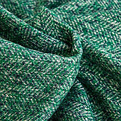 Тканина пальтова Haringbon V-1/3 зелена 3564*002