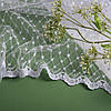 Тканина тюль фатин із вишивкою V-beyaz 8206*001, фото 3