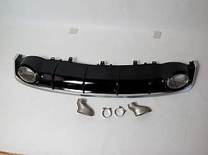 Дифузор заднього бампера Audi A7 2015+ стиль Audi RS7 (для S-line бампера)