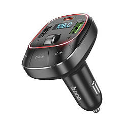 FM-модулятор Hoco E76 Pole PD48W / QC3.0 car BT FM transmitter, Black