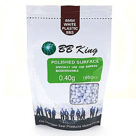 Страйкбольні кулі BBKing 0.40г 1000шт BIO