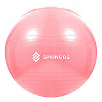 Мяч для фитнеса (фитбол) Anti-Burst Springos FB0012, 75 см, Pink, Time Toys