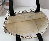 Сумка шоппер жіноча тканинна чорна 094F, фото 4