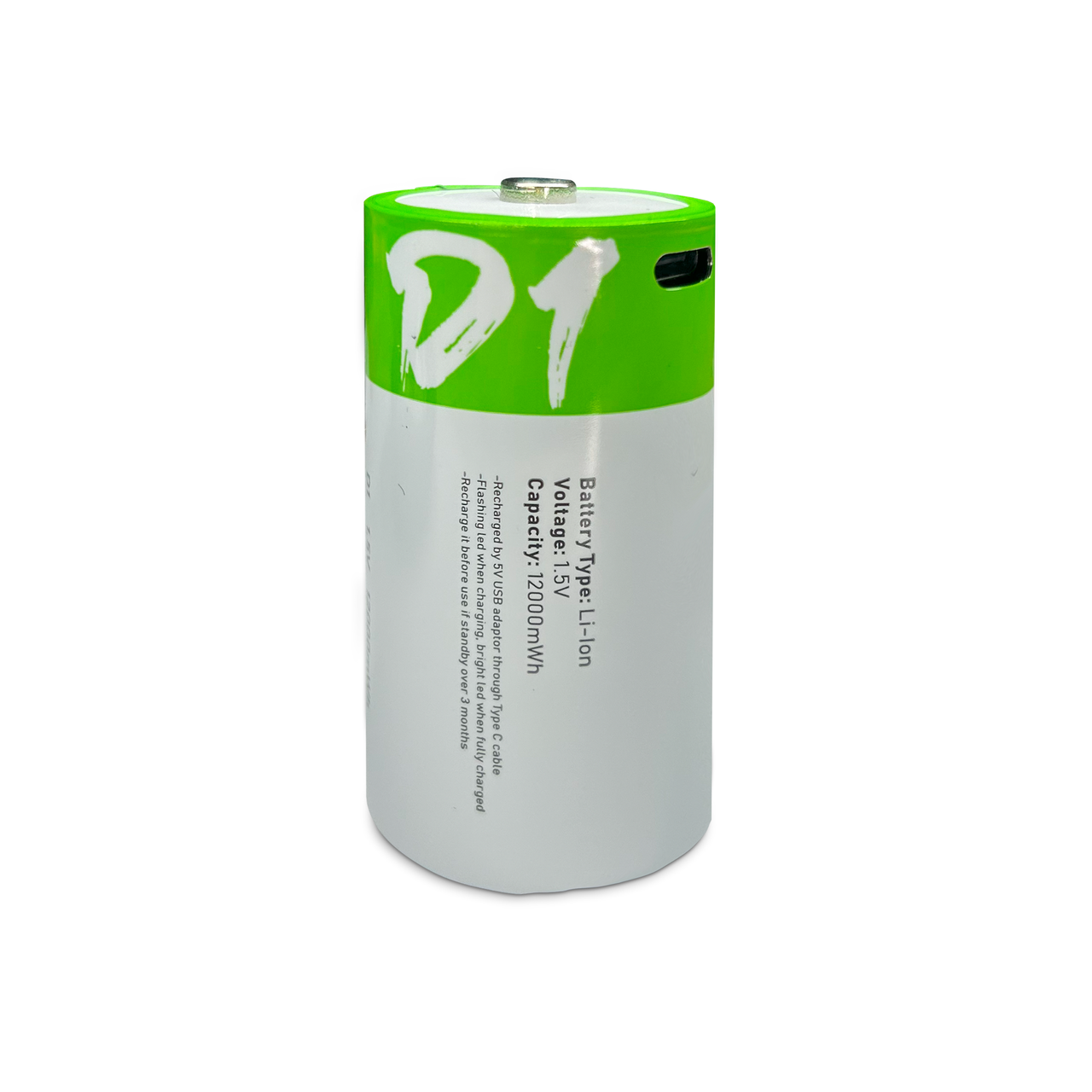 Акумулятор LR20 C.L.D.P Li-ion 1.5V USB Type-C