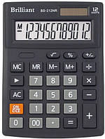 Калькулятор настільний Brilliant 12-розрядний 103х137х31 мм (BS-212NR)
