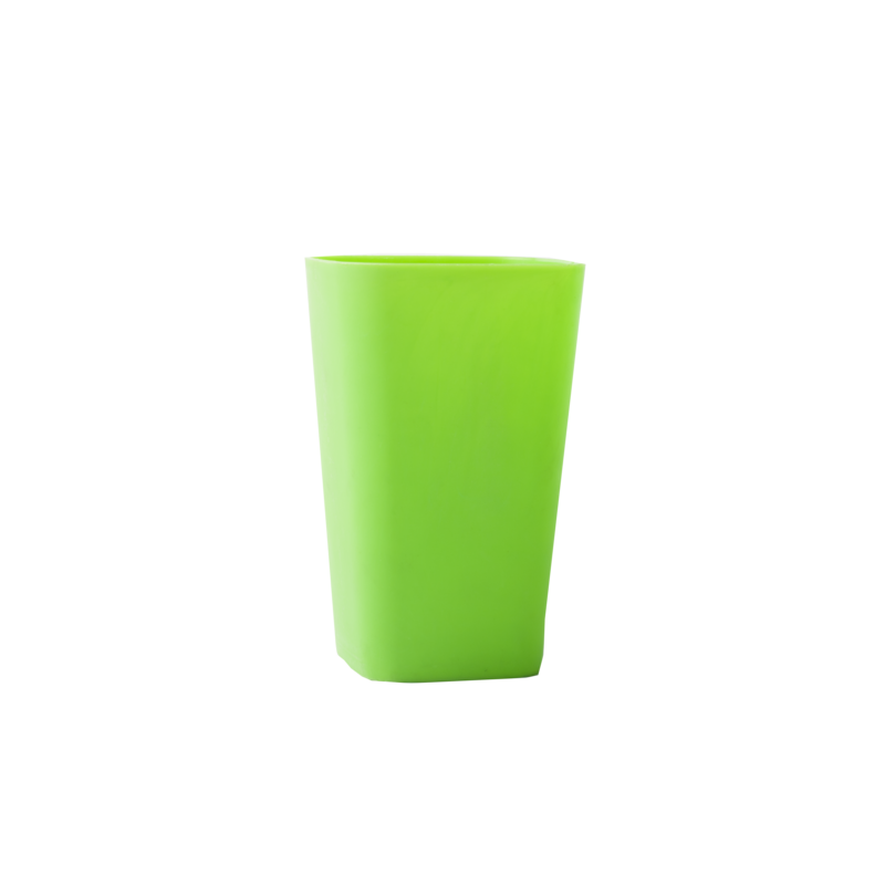 Стакан пластиковий для письмового приладдя (творчості) Arnika квадратний 8х8х11,7 см Зелений (81664)
