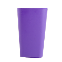Стакан пластиковый для письменных принадлежностей (творчества) Arnika квадратный 8х8х11,7 см Фиолетовый