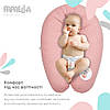 Подушка для вагітних та годування ТМ PAPAELLA 30х190 см + карабін горошок пудра 8-31885*003, фото 7