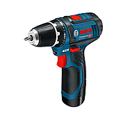 Акумуляторний шурупокрут Bosch PROFESSIONAL GSR 12V-15 [12V 2.Ah x2 / комплект 10 біт]