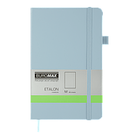 Книга записная ETALON 125*195 96л чистый блок искусственная кожа голубой (BM.291060-14)