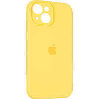 Чохол Fiji Silicone Case Full Camera для Apple iPhone 15 бампер накладка із захистом камери Sunny Yellow