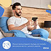 Подушка  U-shape, П-подібна для сну та відпочинку з посиленням чохлом ТМ IDEIA 140х75х20 см джинс/сіра 8-33724*003, фото 11