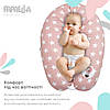 Подушка для вагітних та годування ТМ PAPAELLA 30х190 см + карабін зірка біла на пудрі 8-31885*006, фото 7
