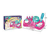 Дитячий набір для манікюру (лампа, фреза, органайзер, лаки, пилка, трафарети, блискітки, глітер) KL 3066, фото 2
