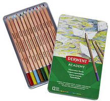 Набір акварельних олівців Derwent AcademyTM Watercolour Tin (2301941)