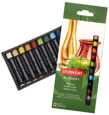 Набір оливної пастелі Derwent AcademyTM Oil Pastel set 12 (2301952)