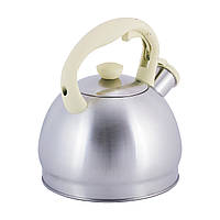 Чайник с двойным дном 2 л Kamille Красивый металлический чайник для газовой плиты для индукционных плит