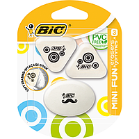 Ластик Bic Mini fun 3 шт в блистере (bc927870)