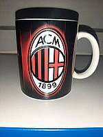 Чашка чайна футбольна із зображенням символіки FC Milan.