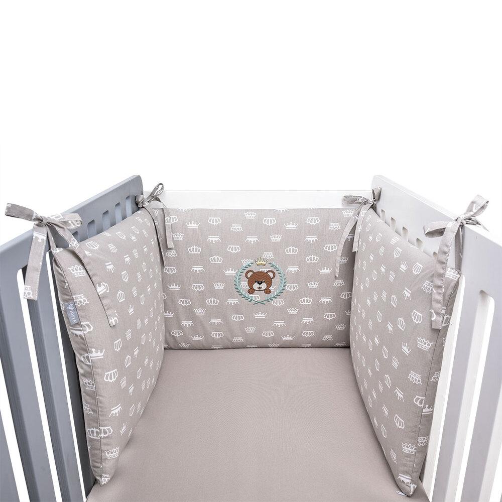 Бортик захисний ТМ PAPAELLA 198х42 см корона беж 08-13737*002
