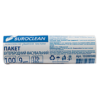 Пакет бутербродний — фасувальний BuroClean, 100 шт. у рулоні, 17*28 см, 9 мкм (10200500)