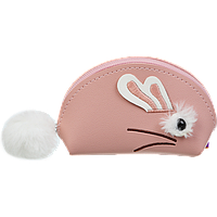 Кейс для монет ZiBi FUR RABBIT, 12,5x8,5x4,5 см, персиковый (декор: иск.мех) (ZB.702201)