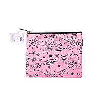 Папка для зошитів ZiBi School А5 24.5x20x1 см тканинна на блискавці рожева (ZB.705530-10)