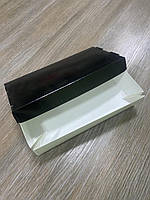 Коробка для суші 200*100*50 (2 роли) Чорна кришка, біле дно