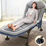 Розкладачка на ніжках 200 х 66 х 30 см Кемпінгова розкладачка, фото 2