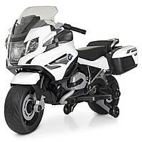 Электромотоцикл детский BMW (мотор 45W, аккумулятор 12V7AH, свет, музыка, EVA) Bambi M 4275E-1 Белый