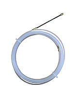 Протяжка ПКн-4/5 для кабеля, нейлоновая, белая, 4мм, 5м TNSy