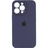 Чохол Fiji Silicone Case Full Camera для Apple iPhone 15 Pro бампер накладка із захистом камери Dark Blue