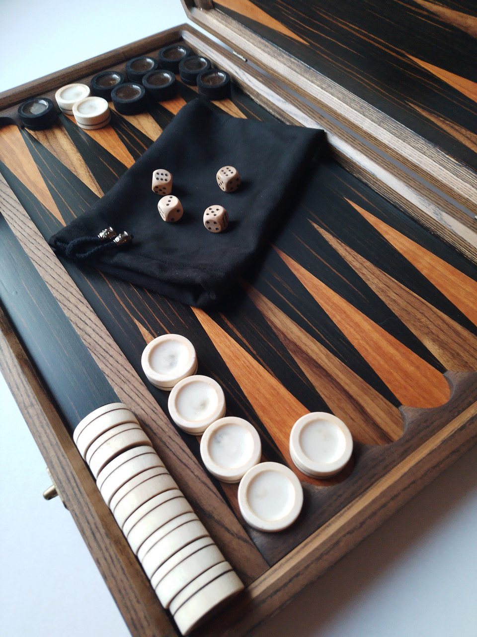 Нарди 66x51 см resin, ясень, інкрустовані ебен, горіх, макоре, фото 1