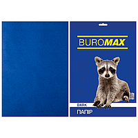 Бумага цветная Buromax, А4, 80г/м2, DARK, темно-синий 20 листов (BM.2721420-02)