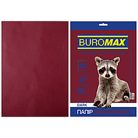 Бумага цветная Buromax, А4, 80г/м2, DARK, коричневый, 20 листов (BM.2721420-25)