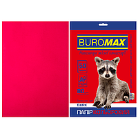 Бумага цветная Buromax, А4, 80г/м2, DARK, бордовый, 50 листов (BM.2721450-13)