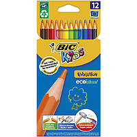 Олівці кольорові Bic Kids Evolution 12 шт (bc82902912)