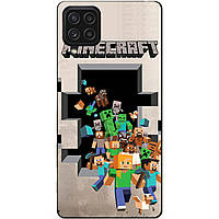 Силіконовий чохол бампер для Samsung M33 з картинкою Minecraft Майнкрафт