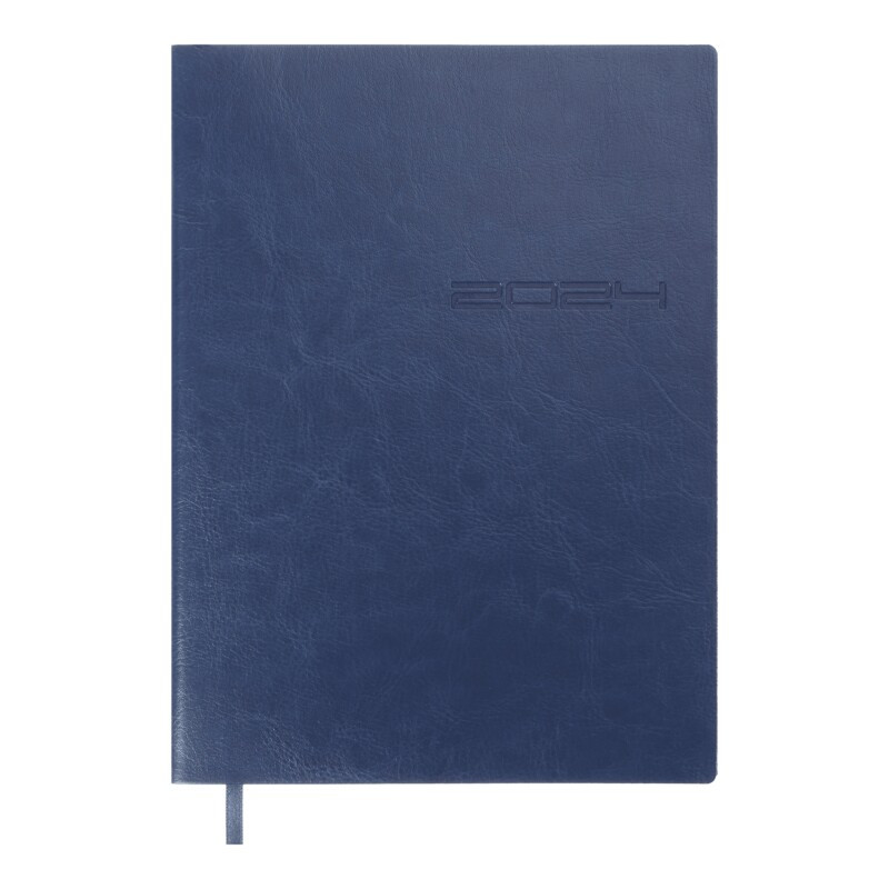 Щоденник датований 2021 Buromax Ideal А5 з обкладинкою зі штучної шкіри 336 с. L2U Синій (BM.2175-02)